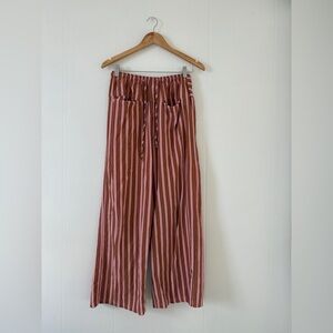 Cotton Pink Stripe Trousers